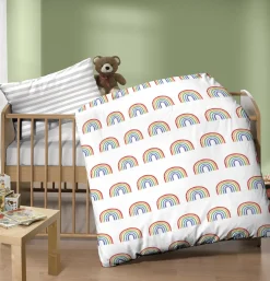 Biberna Baby Bettwäsche REGENBOGEN