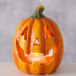 Boltze Teelichthalter Kürbis ZUCCA