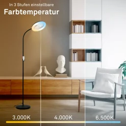 Briloner Stehleuchte mit Ventilator WINDY