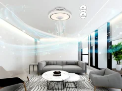 Globo Lighting LED-Deckenventilator SHELLY