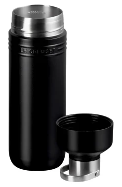 LE CREUSET Trinkflasche Schwarz Matt ON THE GO
