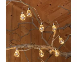 Lumineo Solar Lichterkette mit 10 Lampen