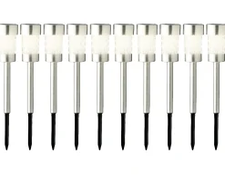 Lumineo Solarleuchte Gartenstecker 10er-Set