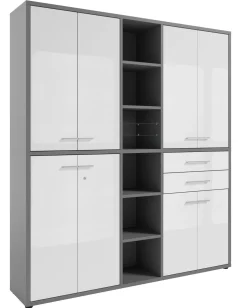 Manjana Home Office Kombination -Glas- TEXAS