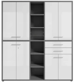 Manjana Home Office Kombination -Glas- TEXAS