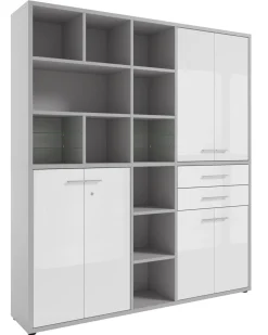 Manjana Home Office Kombination -Glas- TEXAS