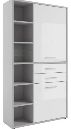 Manjana Aktenschrank Kombination-Glas- TEXAS
