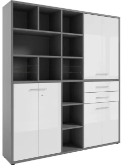 Manjana Home Office Kombination -Glas- TEXAS