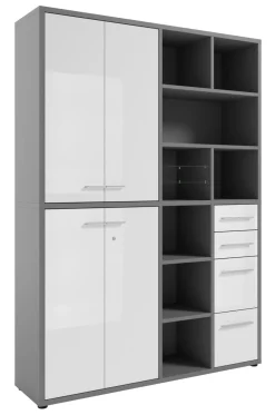 Manjana Home Office Kombination -Glas- TEXAS