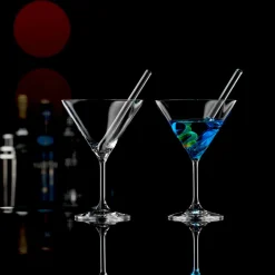 Novel Cocktailschale 2er-Set mit Trinkhalm