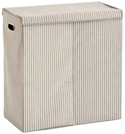 Zeller Present Wäschesammler 2-Fächer STRIPES