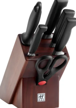 ZWILLING Messerblock VierSterne Walnuss